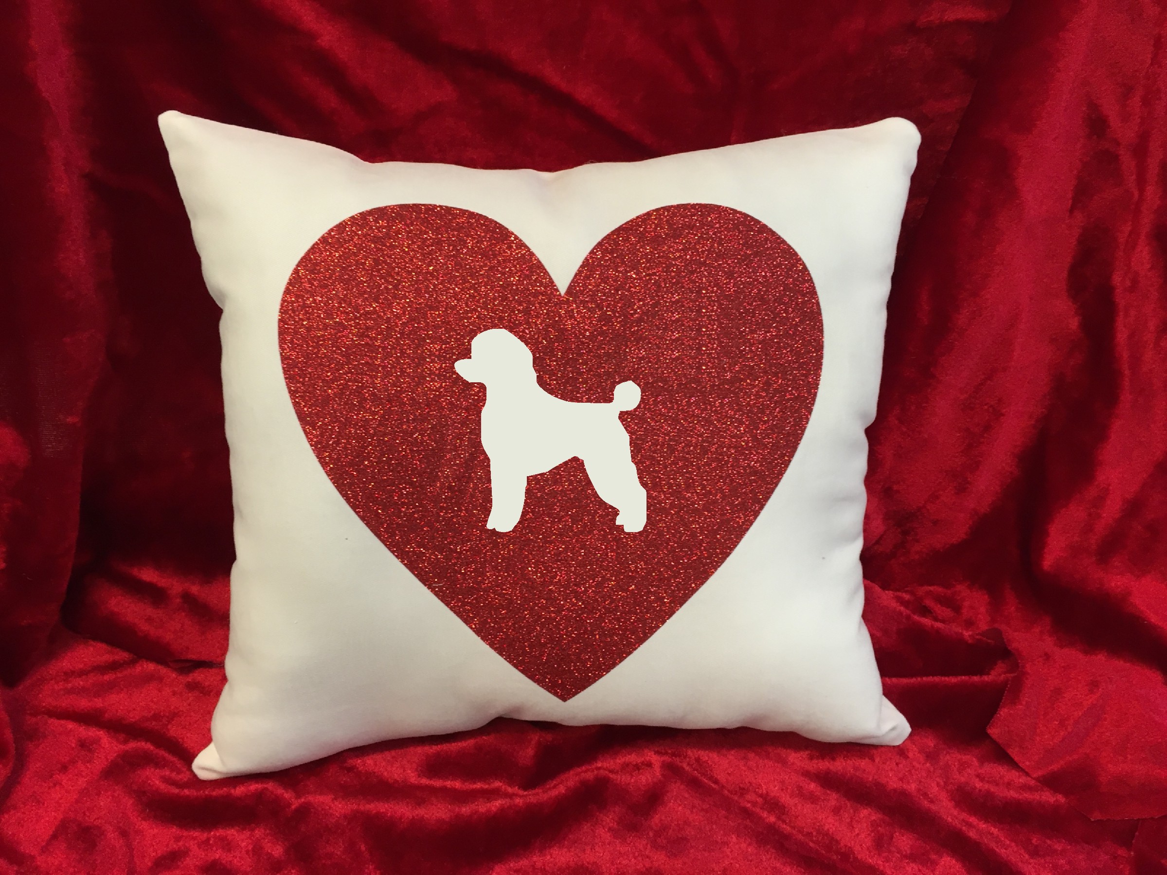 Dogs - Throw Pillow - Miniature Poodle